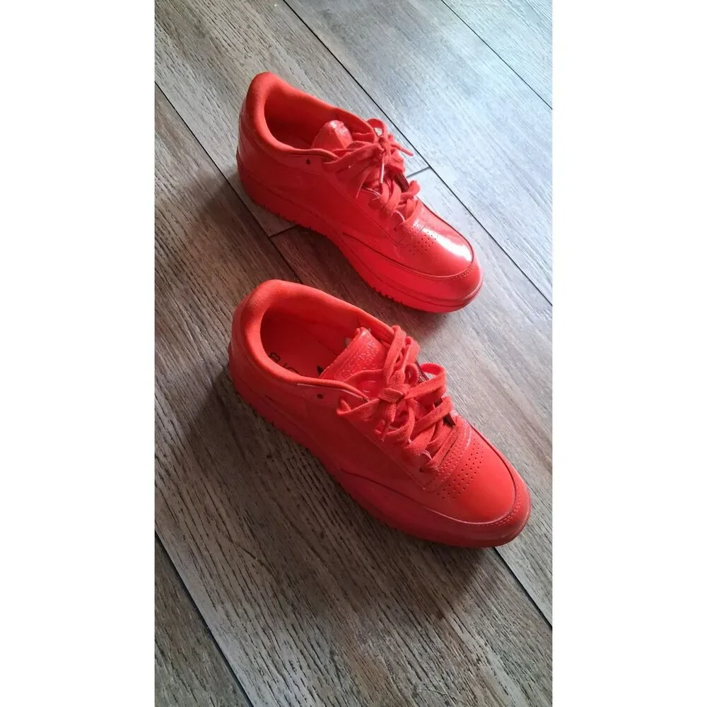 Reebok Cardi B Club C Double Red Women’s Sneakers Size 7 Low Top Shoes